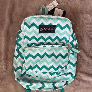 JanSport Superbreak Backpack - Aqua Dash Zou Bisou